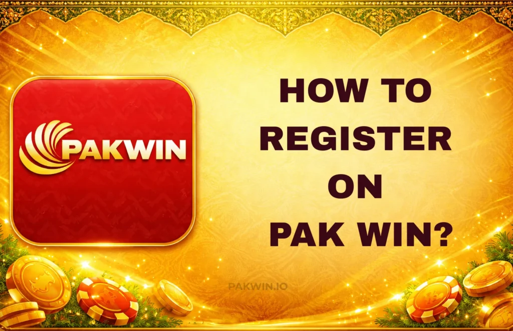 HOW TO REGISTER ON PAK WIN?